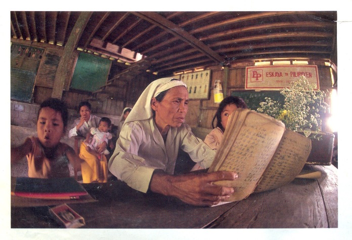 Photograph by Cherry Policarpio 1991. In the foreground is Raymonda Acerda, the child on the left is Jessame Maquiling.